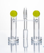 Load image into Gallery viewer, Dragon Platinum Siamese Dual Quartz Banger Terp Slurper Spinner Kit
