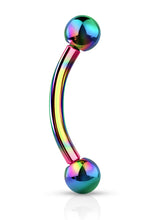 Load image into Gallery viewer, TICT Curved Barbell Titanium Piercing
