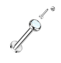Load image into Gallery viewer, TIL08 Cartilage/Labret Opal Top Piercing
