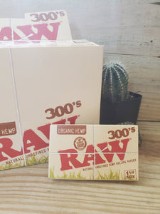 Raw 1 1/4 300’s Organic Hemp