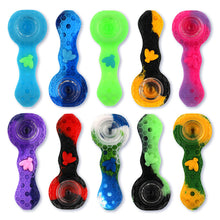 Load image into Gallery viewer, Stratus Silicone Bee Spoon Pipe 4&quot;
