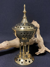 Load image into Gallery viewer, Brass Greek Pedestal Burner
