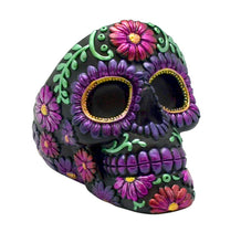 Load image into Gallery viewer, Metallic Day of the Dead Polyresin Ashtray
