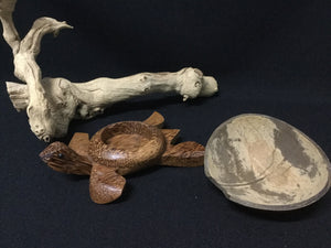 Turtle Ashtray Wood